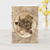 Carte Vin et fromage (Fleur jaune)