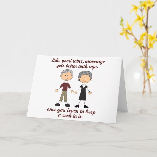 Carte Vin et mariage (Fleur jaune)