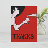 Carte Vin, merci, (Debout devant)