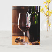 Carte Vin rouge (Fleur jaune)