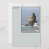 Carte Vin/Standing Rock, Plage de Cannon, Oregon (Dos)