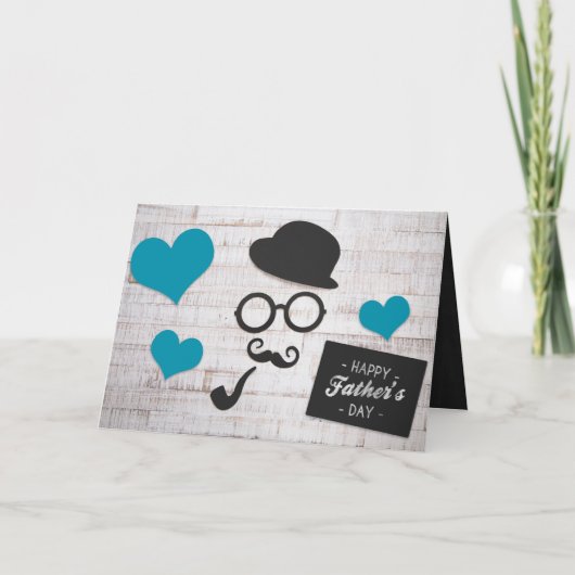 Carte Vinatge Chalkboard ! Fête des pères (Devant)