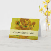 Carte Vincent Van Gogh 15 Peinture de tournesols (Fleur jaune)