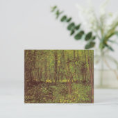 Carte Vincent van Gogh - Arbres et sous-bois (Debout devant)