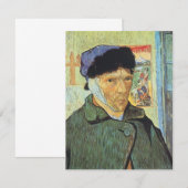 Carte Vincent van Gogh - Autoportrait avec l'oreille ban (Devant / Derrière)