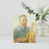 Carte Vincent van Gogh - Autoportrait devant un chevalet (Debout devant)