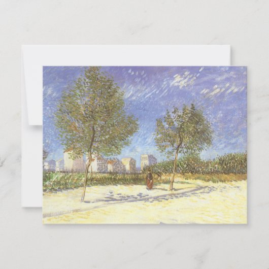Carte Vincent van Gogh - Aux abords de Paris (Devant)