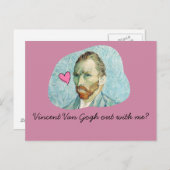 carte Vincent Van Gogh avec moi (Devant / Derrière)