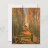 Carte Vincent van Gogh - Avenue des peupliers à l'automn (Devant)