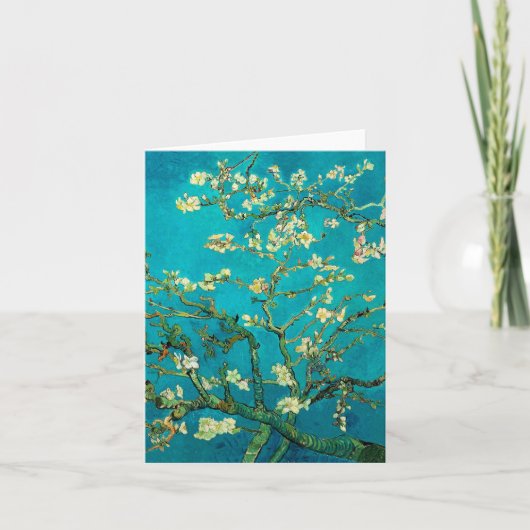 Carte Vincent Van Gogh Blossoming Almond Tree Floral Art (Devant)