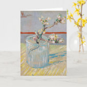 Carte Vincent van Gogh - Branche d'amandes en verre (Fleur jaune)