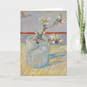 Carte Vincent van Gogh - Branche d'amandes en verre