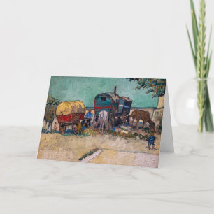 Carte Vincent van Gogh - Caravanes, campement de gitans