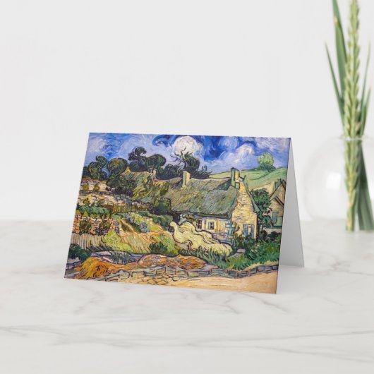 Carte Vincent Van Gogh - Chalets de chaume à Cordeville (Devant)