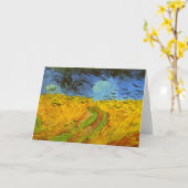 Carte Vincent van Gogh Champ de blé avec corbeaux (Fleur jaune)