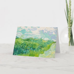 Carte Vincent van Gogh - Champ de blé vert, Auvers