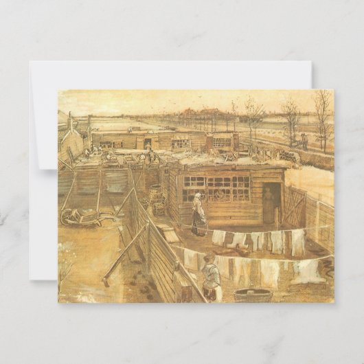 Carte Vincent van Gogh - Chantier de charpentier et buan (Devant)