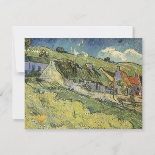 Carte Vincent van Gogh - Chaumières (Devant)