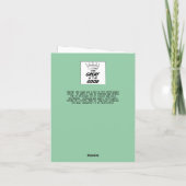 Carte Vincent Van Gogh Chef-d'oeuvre Anniversaire (Dos)