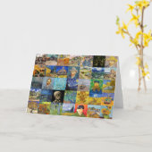 Carte Vincent van Gogh - chefs-d'oeuvre Mosaic Patchwork (Fleur jaune)