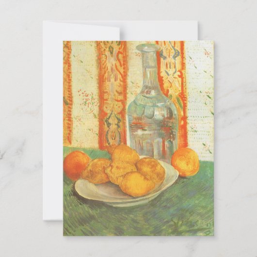 Carte Vincent van Gogh - Décanter et citrons sur une pla (Devant)