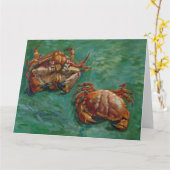 Carte Vincent Van Gogh, deux crabes (Fleur jaune)