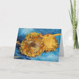 Carte Vincent van Gogh - Deux tournesols coupés