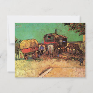 Carte Vincent van Gogh - Encampement des caravanes tziga