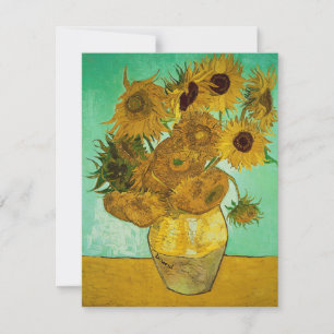 Carte Vincent van Gogh - Fleurs de soleil