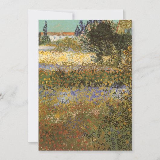 Carte Vincent van Gogh - Flower Garden (Devant)