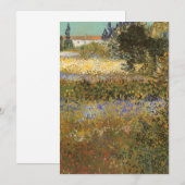 Carte Vincent van Gogh - Flower Garden (Devant / Derrière)