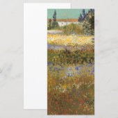 Carte Vincent van Gogh - Flower Garden (Devant / Derrière)