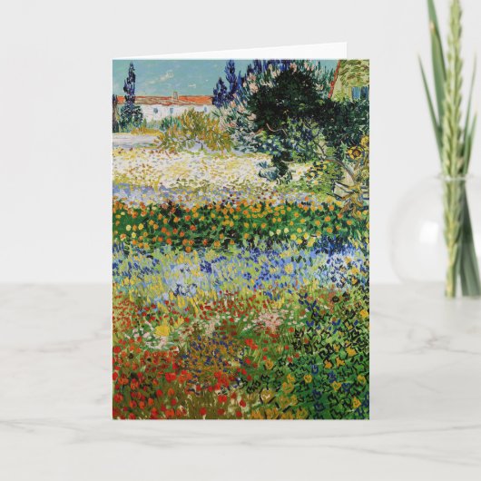 Carte Vincent van Gogh - Flower Garden (Devant)