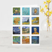 Carte Vincent Van Gogh - Grille des chefs-d'oeuvre (Fleur jaune)