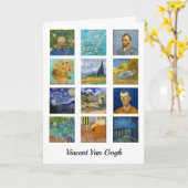 Carte Vincent Van Gogh - Grille des chefs-d'oeuvre (Fleur jaune)