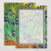 Carte Vincent van Gogh,Iris (Devant / Derrière)