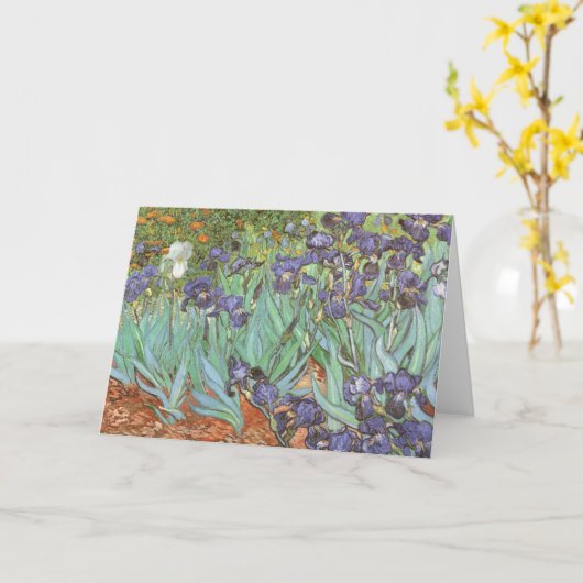 Carte Vincent van Gogh - Irises (Fleur jaune)