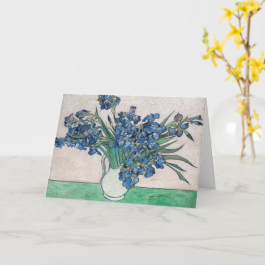 Carte Vincent van Gogh - Irises (Fleur jaune)