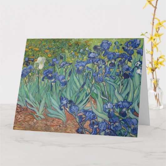 Carte Vincent Van Gogh, Irises, Les Iris (Fleur jaune)