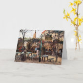 Carte Vincent Van Gogh - La Guinguette sur Montmartre (Fleur jaune)