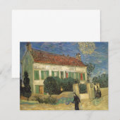 Carte Vincent van Gogh - La Maison blanche la nuit (Devant / Derrière)