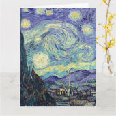 Carte Vincent Van Gogh La Nuit étoilée  (Fleur jaune)
