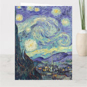 Carte Vincent Van Gogh La Nuit étoilée  (Dos)