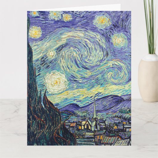 Carte Vincent Van Gogh La Nuit étoilée  (Devant)