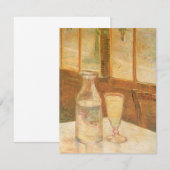 Carte Vincent van Gogh - La vie morte avec Absinthe (Devant / Derrière)