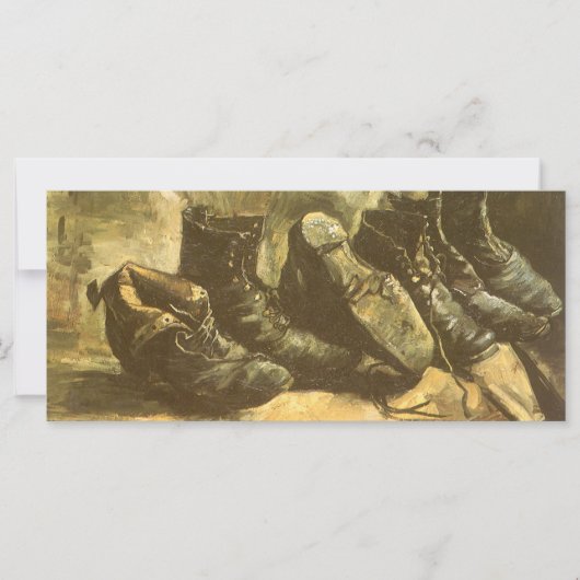 Carte Vincent van Gogh - La vie morte Trois paires de ch (Devant)