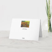 Carte Vincent van Gogh - Le vignoble rouge (Dos)