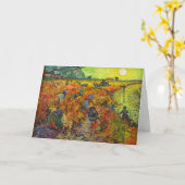 Carte Vincent van Gogh - Le vignoble rouge (Fleur jaune)