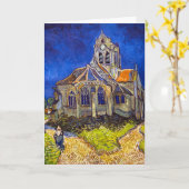 Carte Vincent van Gogh - L'église d'Auvers (Fleur jaune)