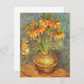 Carte Vincent van Gogh - Les amitiés dans un vase en cui (Devant / Derrière)